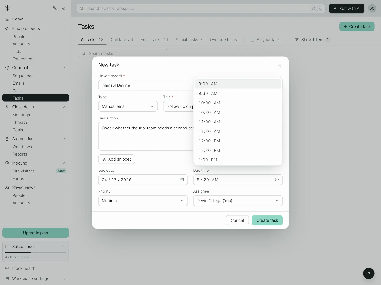 Time picker