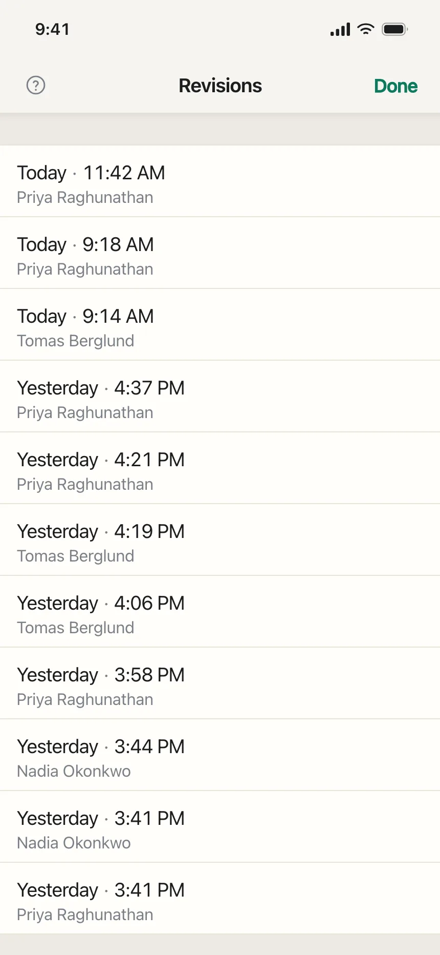 Timeline & History