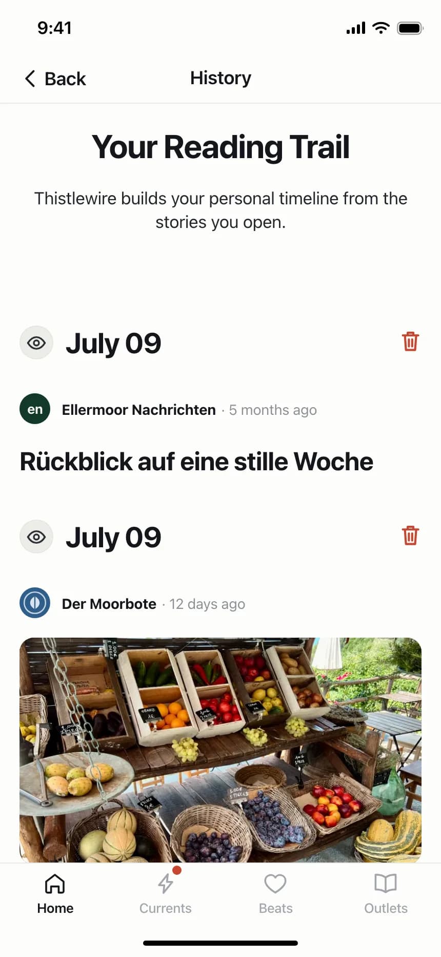 Timeline roadmap