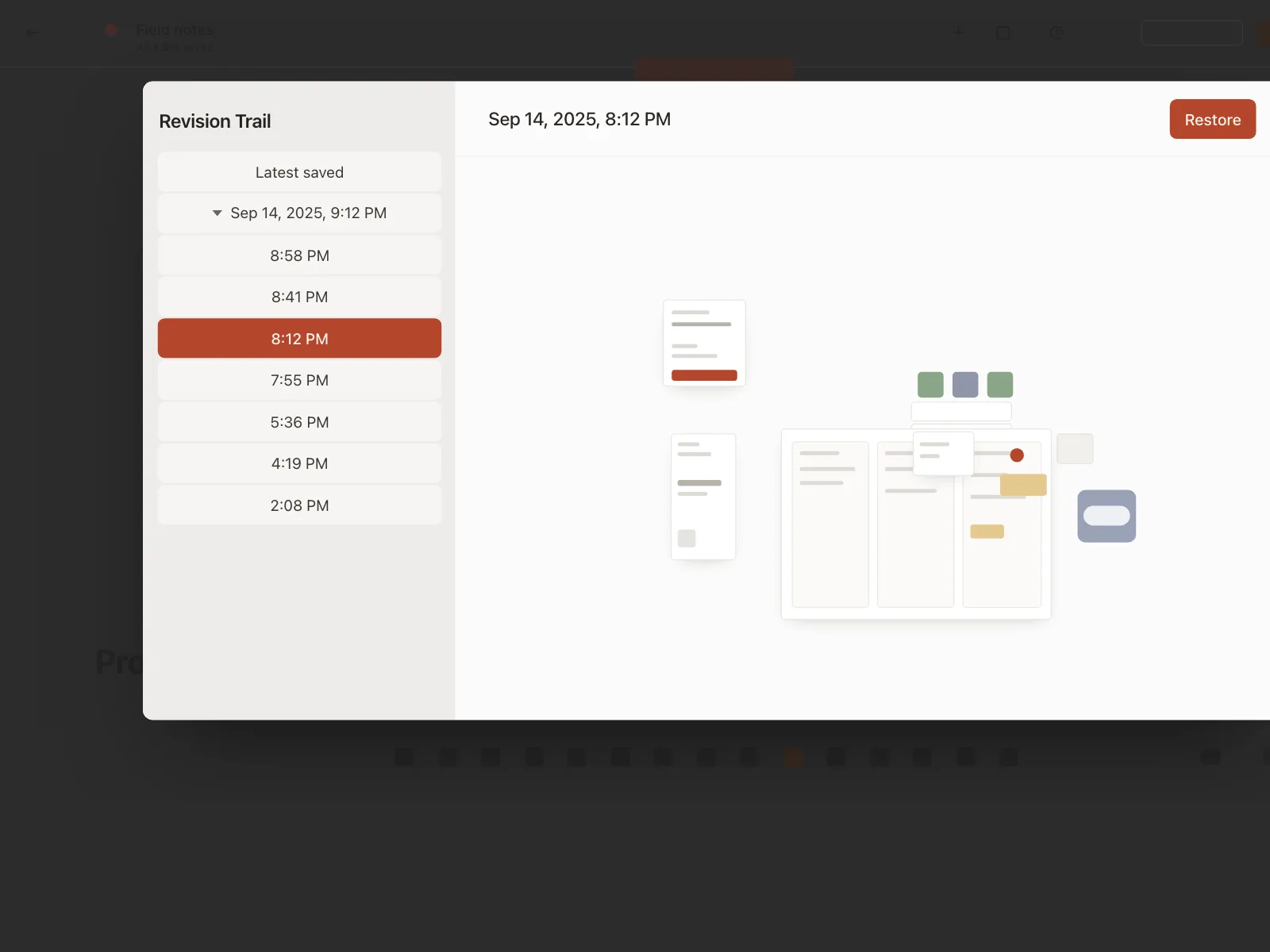 Timeline roadmap