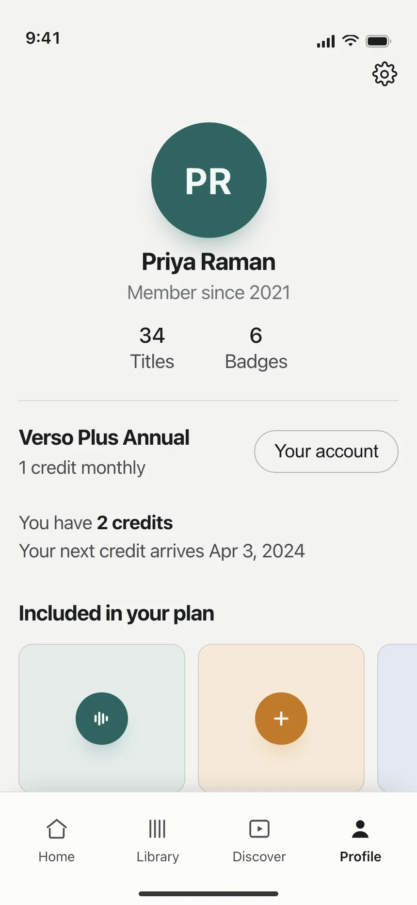 User profile