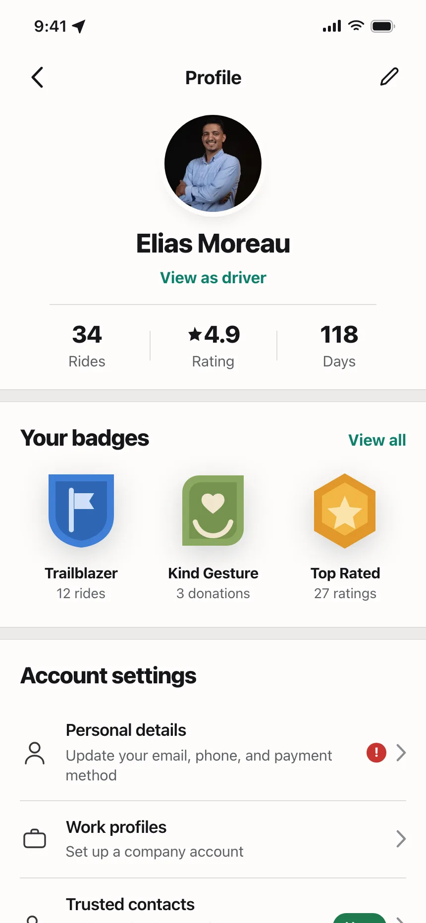 User profile