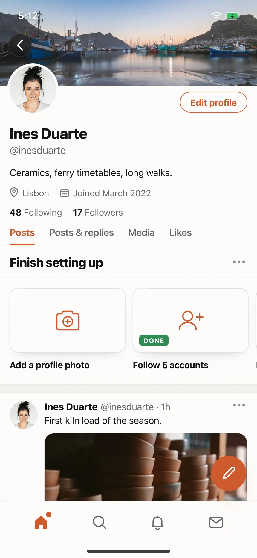 User profile
