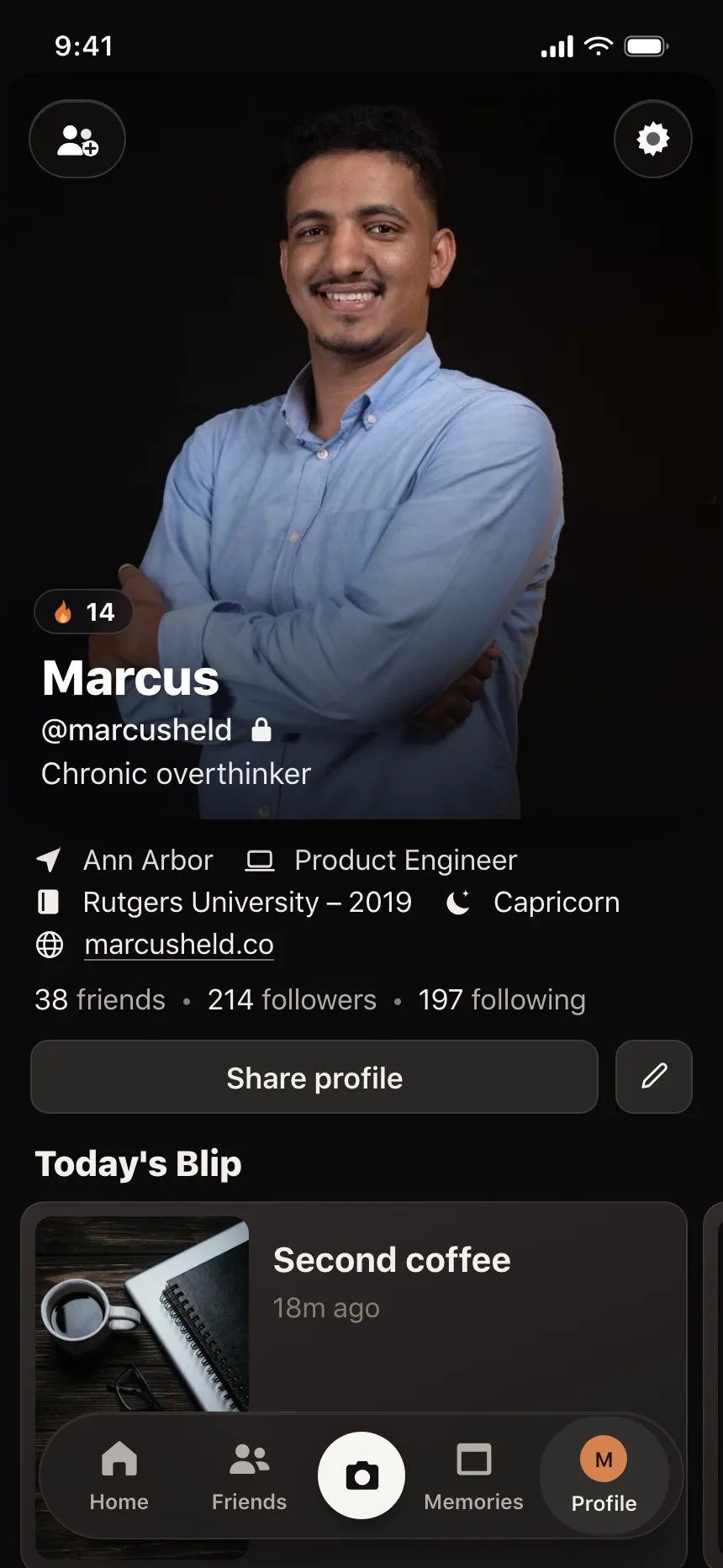 User profile