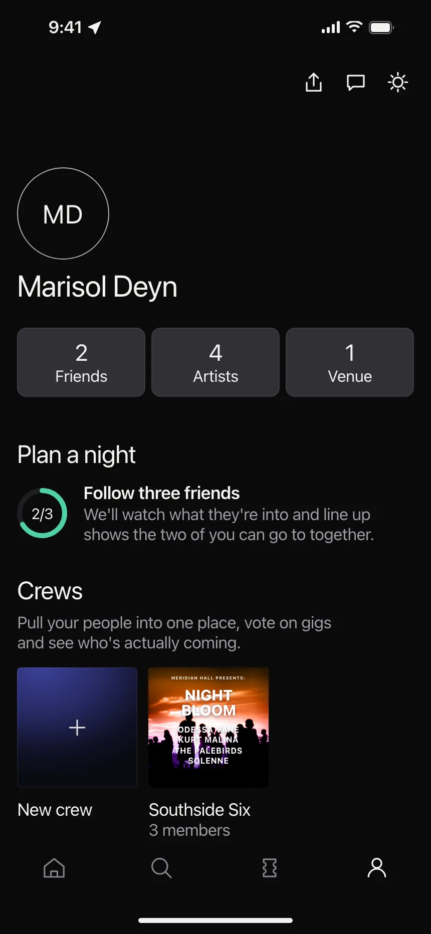 User profile