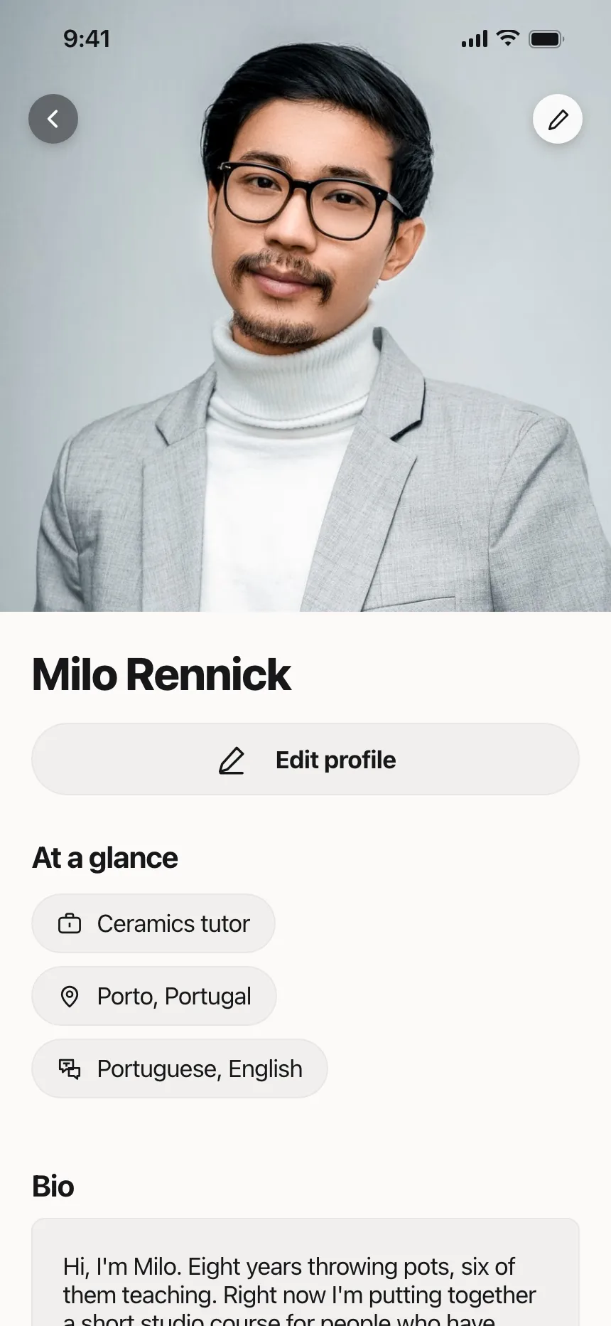 User profile