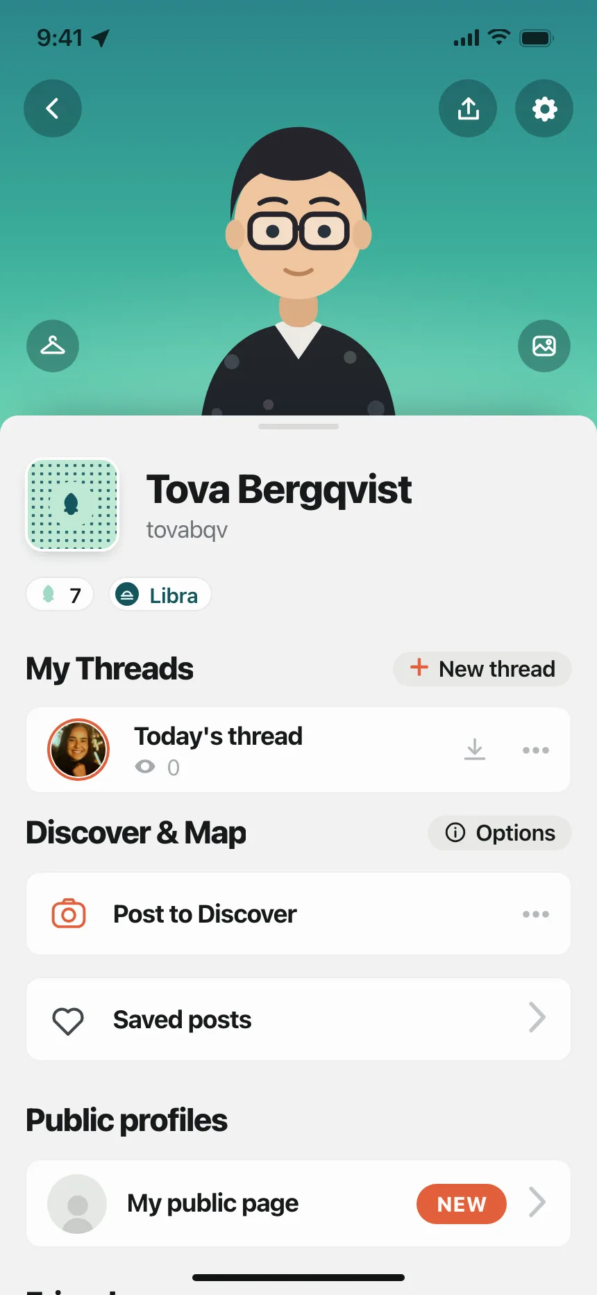 User profile