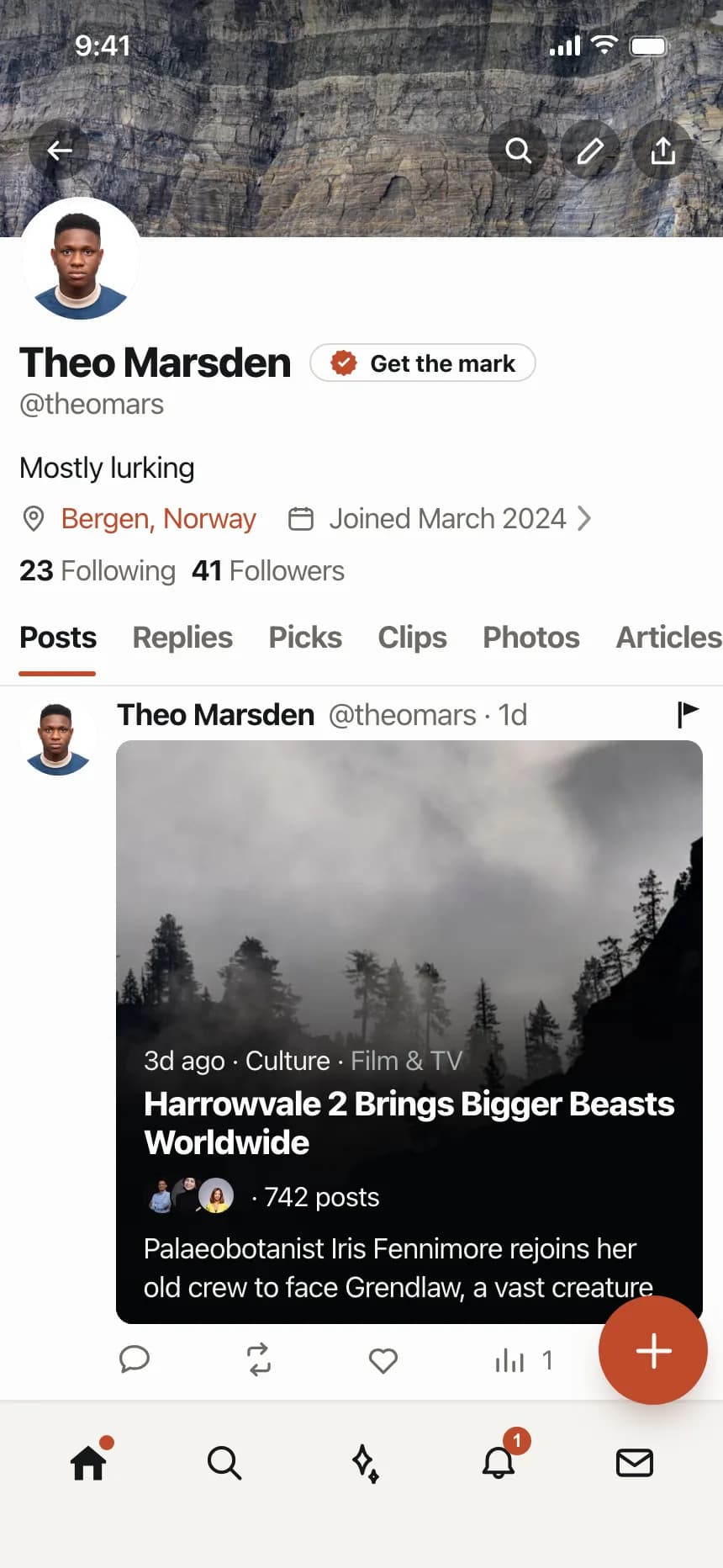 User profile