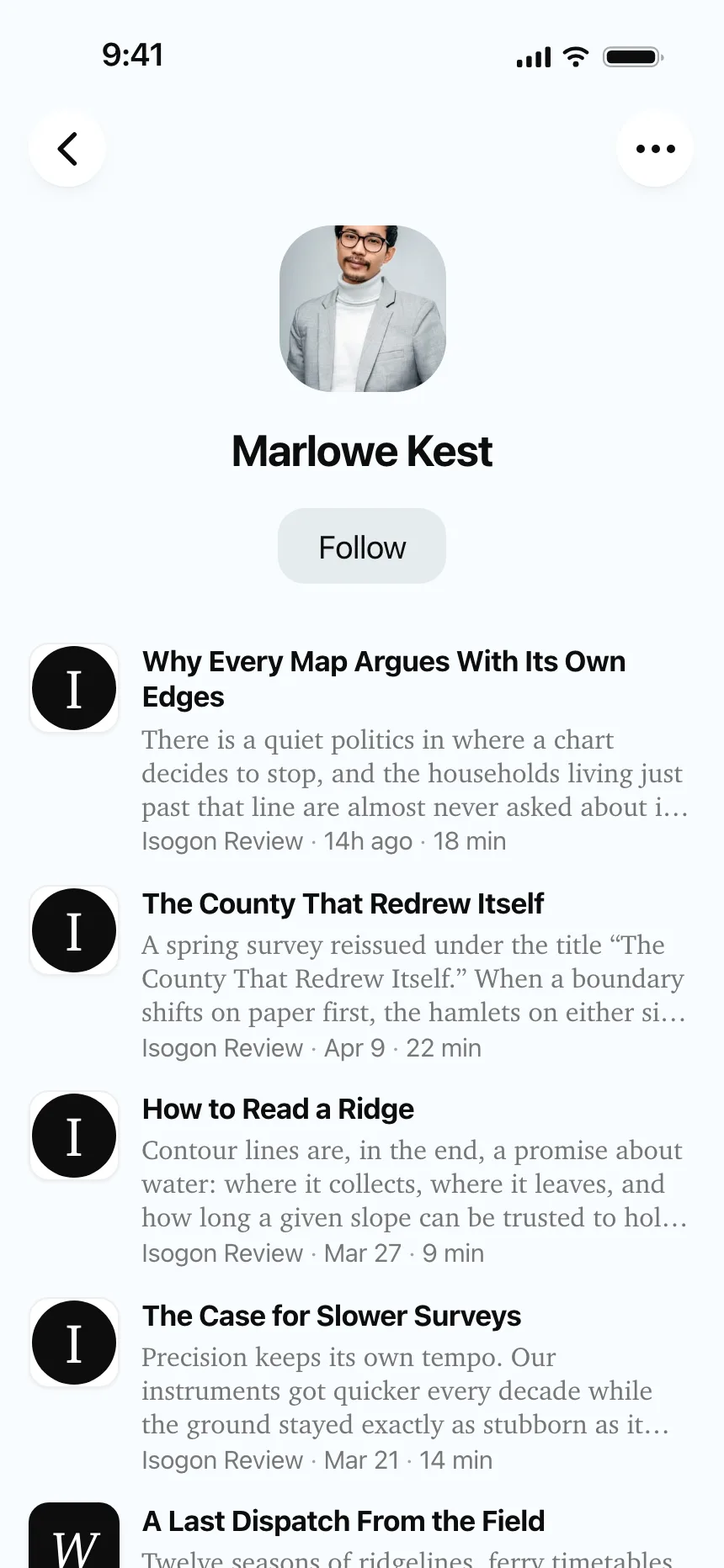 User profile