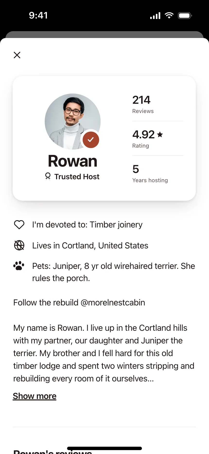 User profile