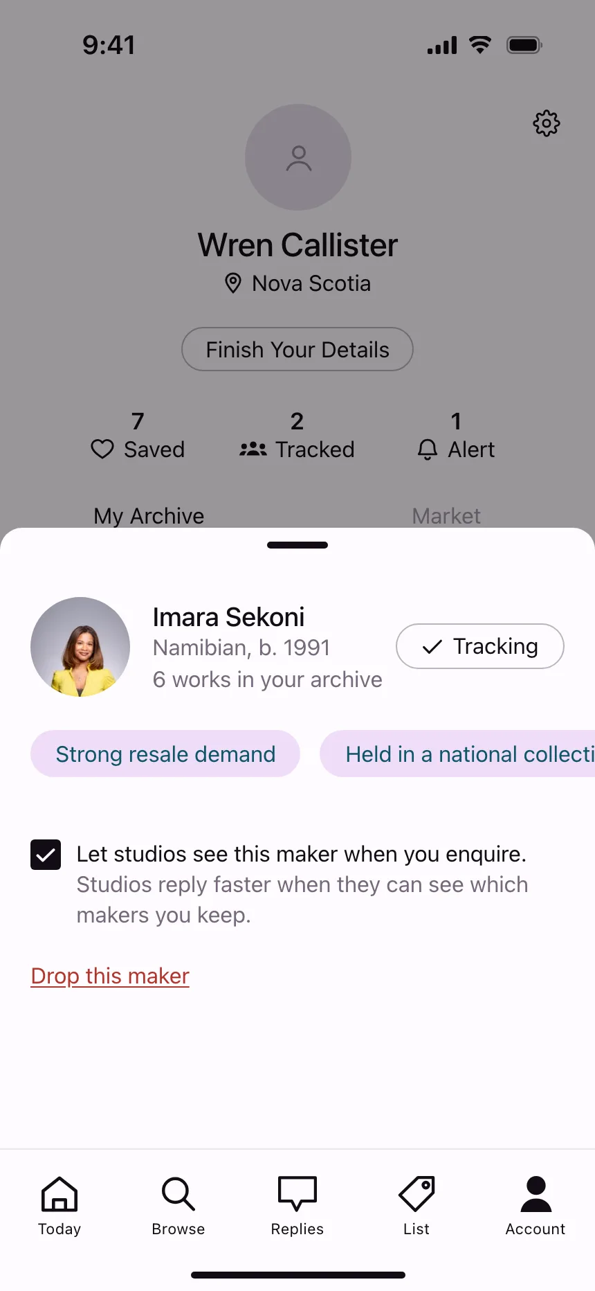 User profile