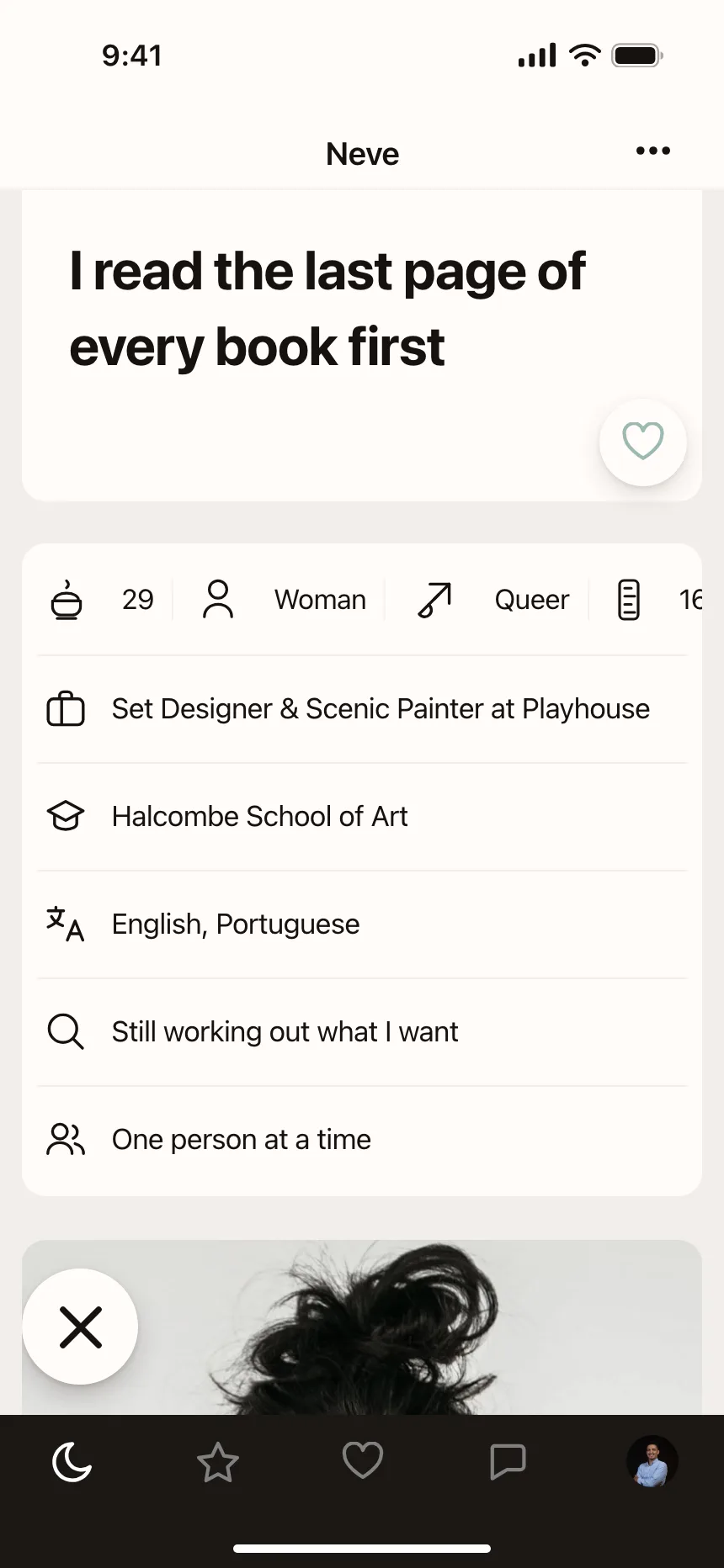 User profile