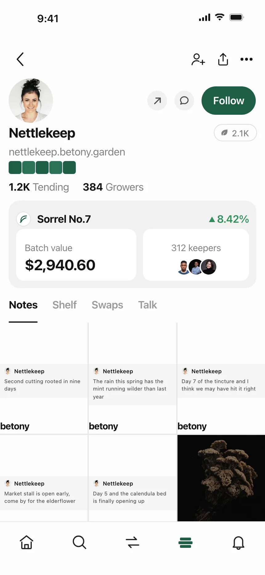 User profile