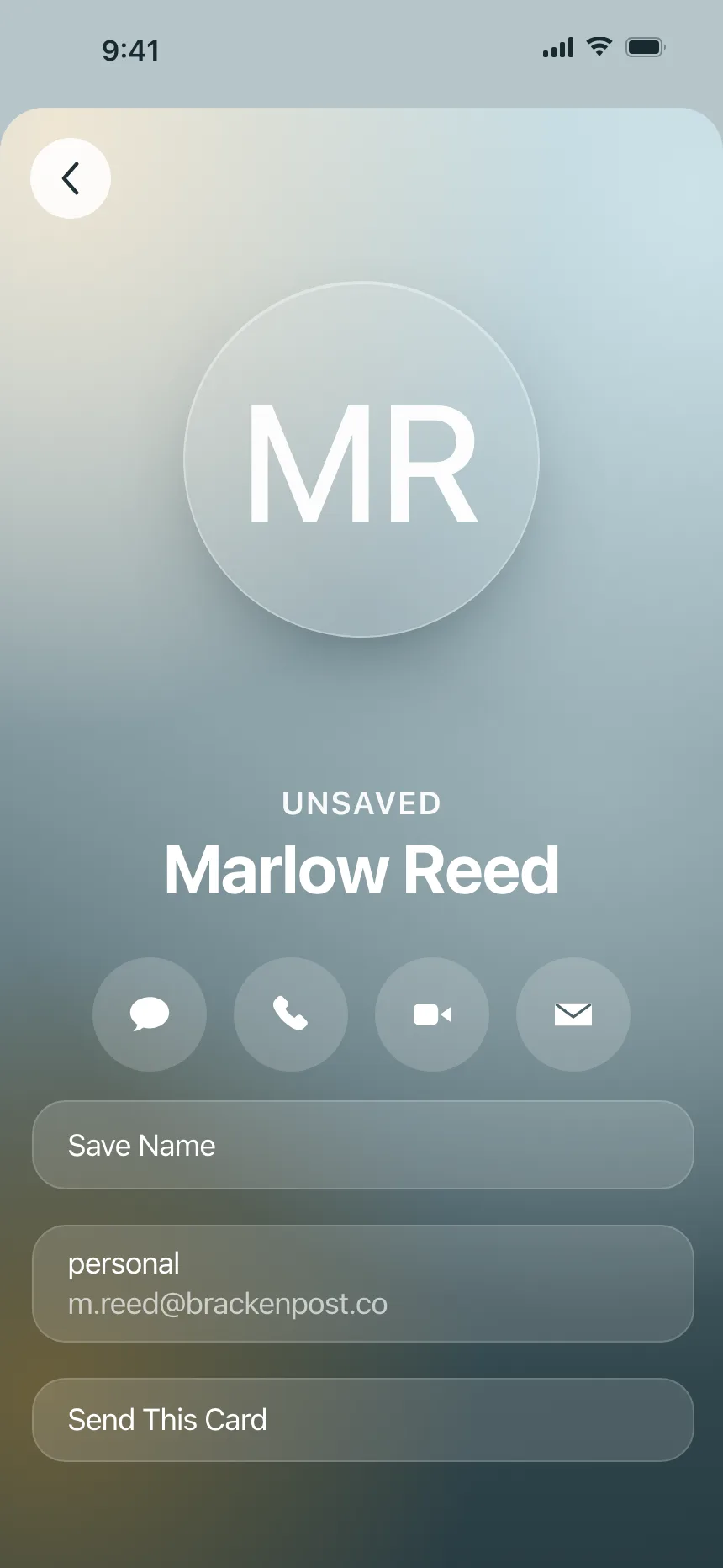 User profile