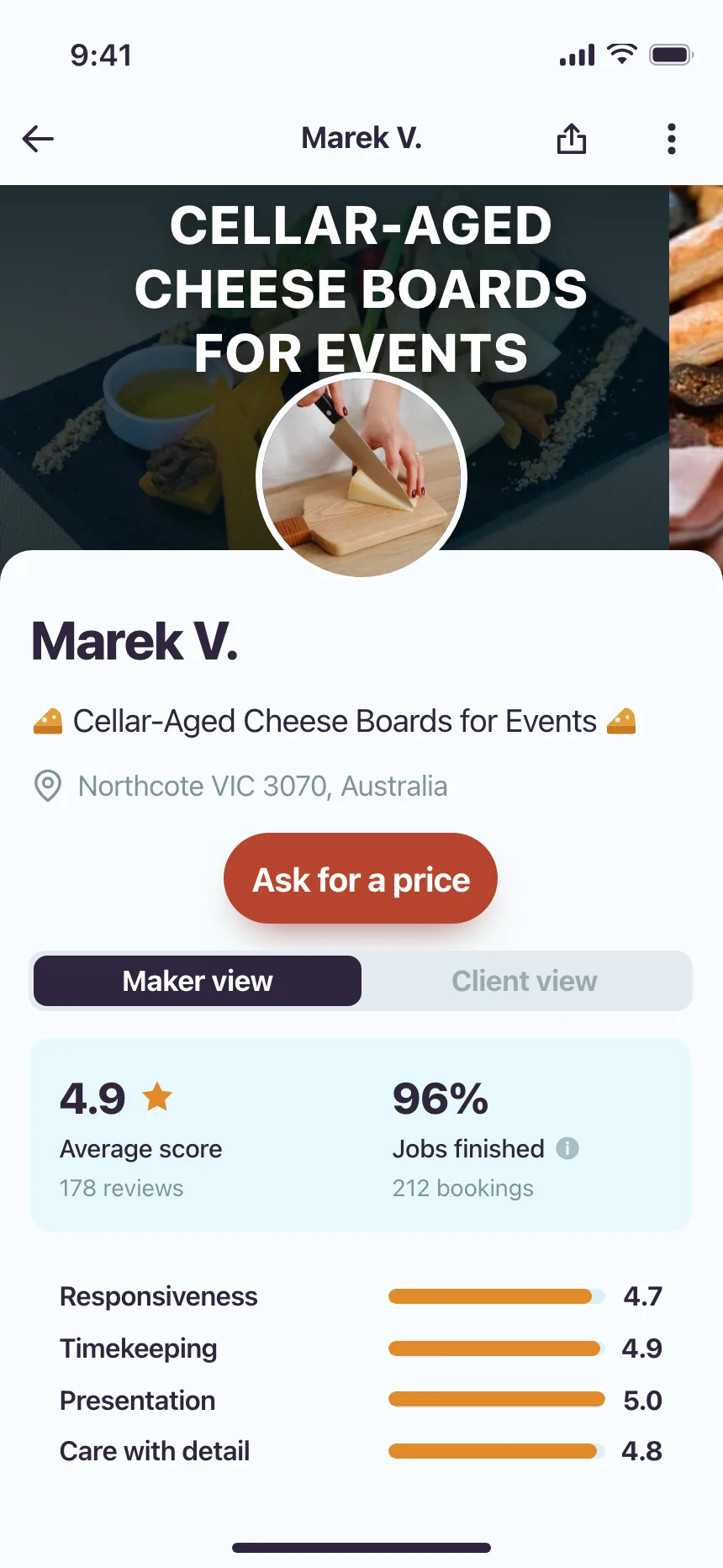 User profile