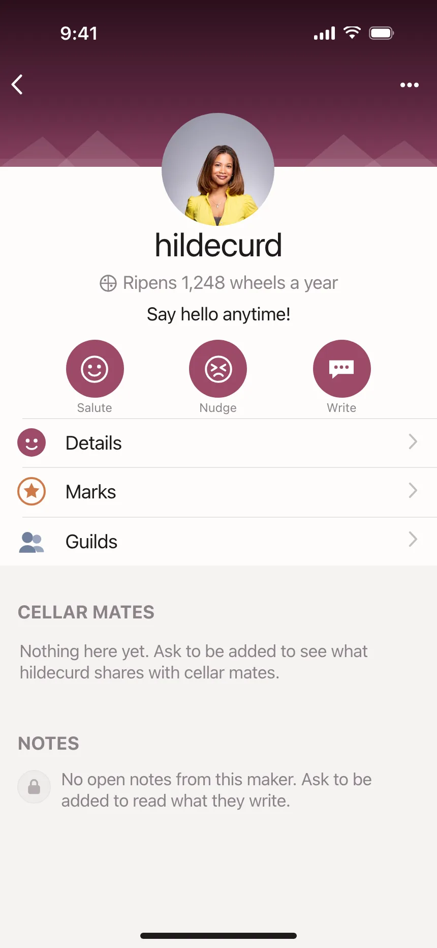 User profile