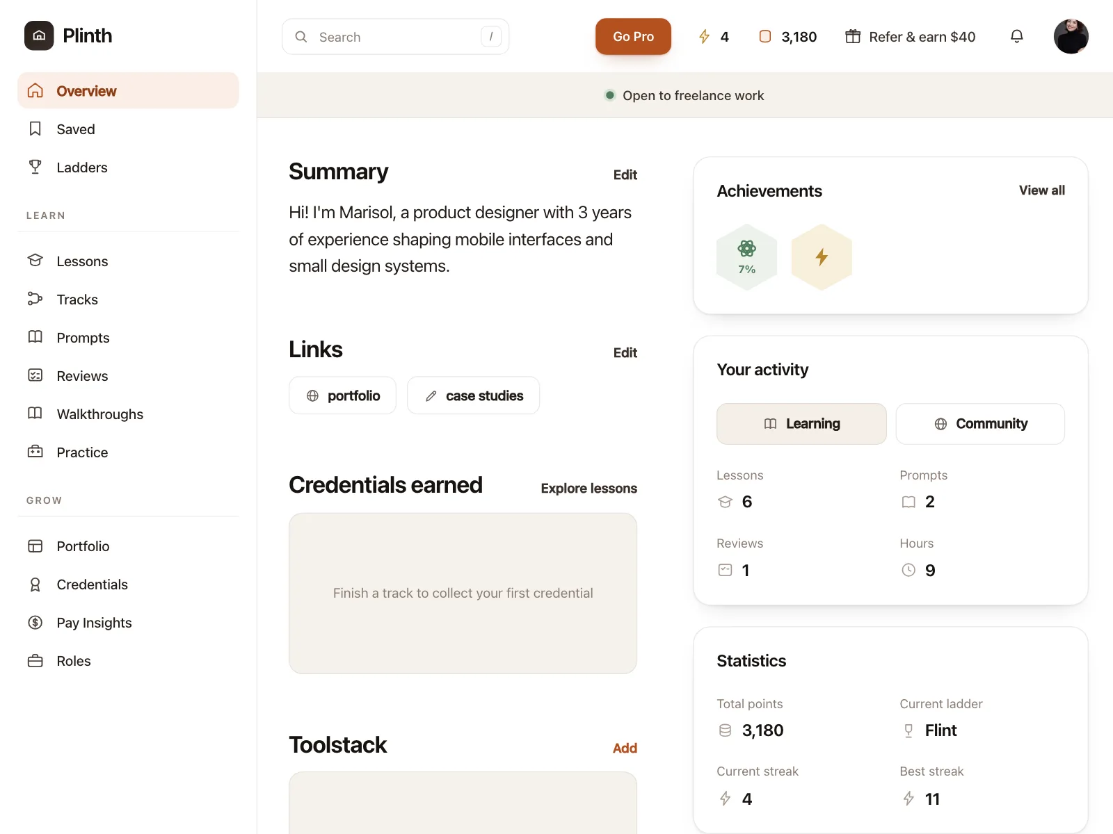 User profile