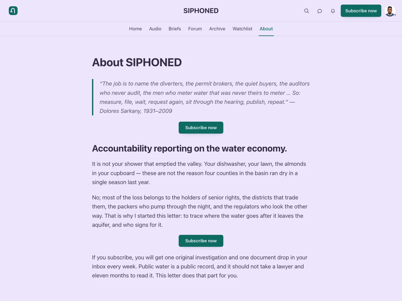 User profile