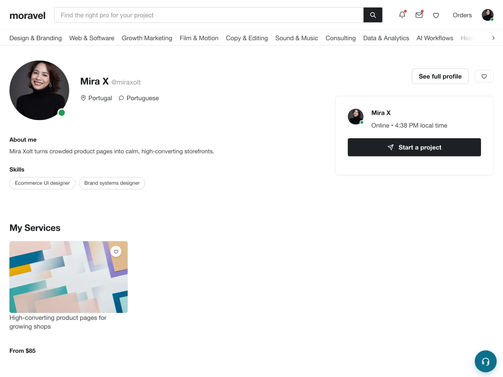 User profile