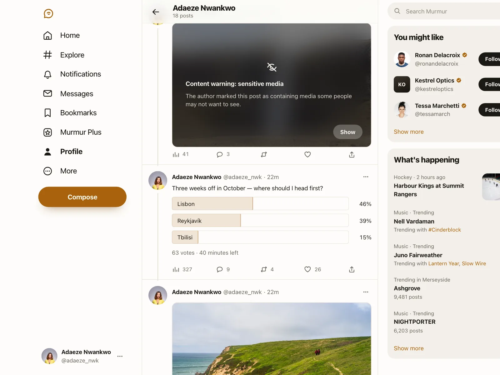 User profile