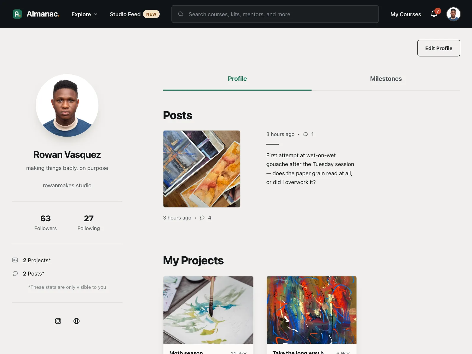 User profile