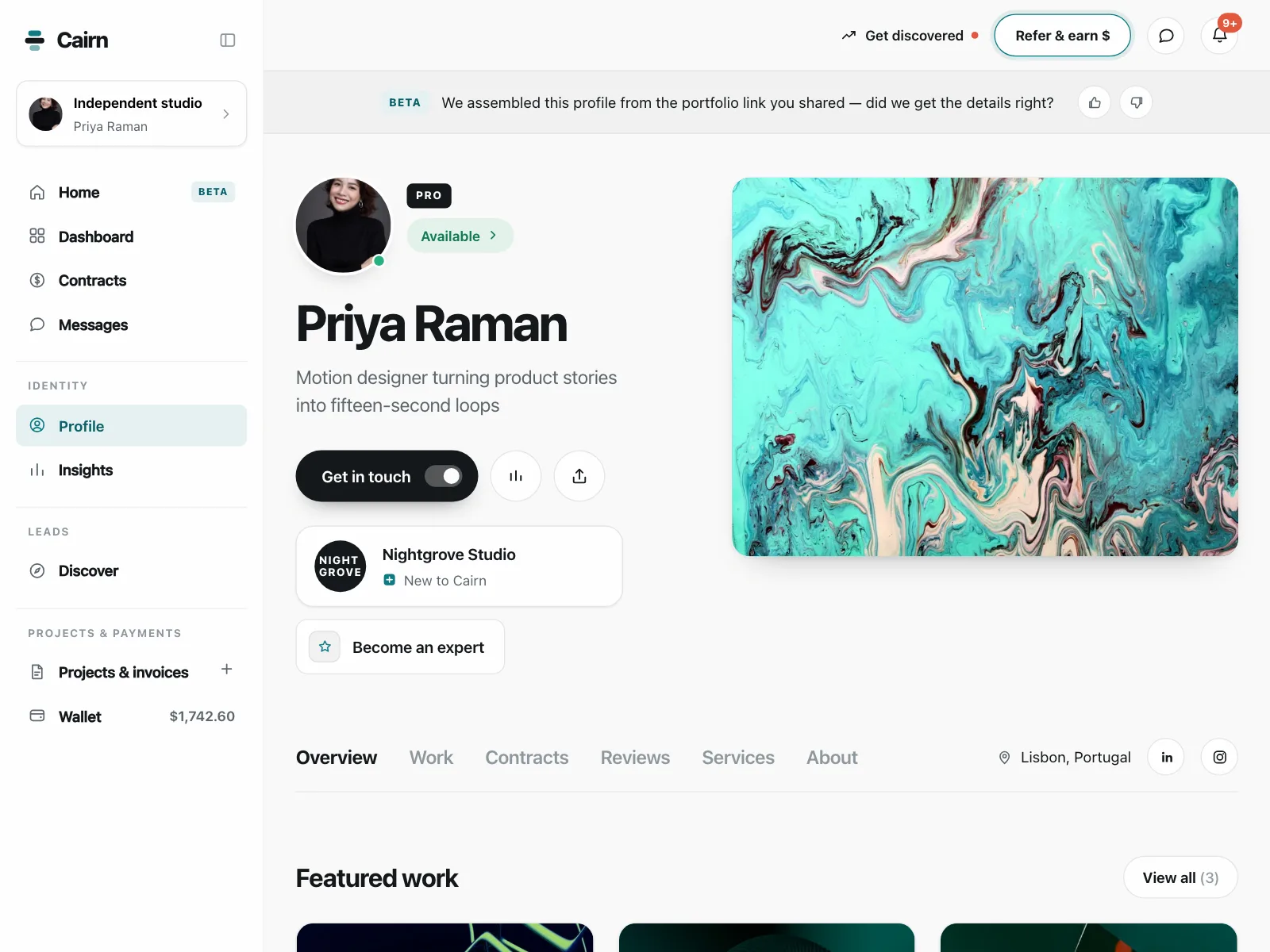 User profile