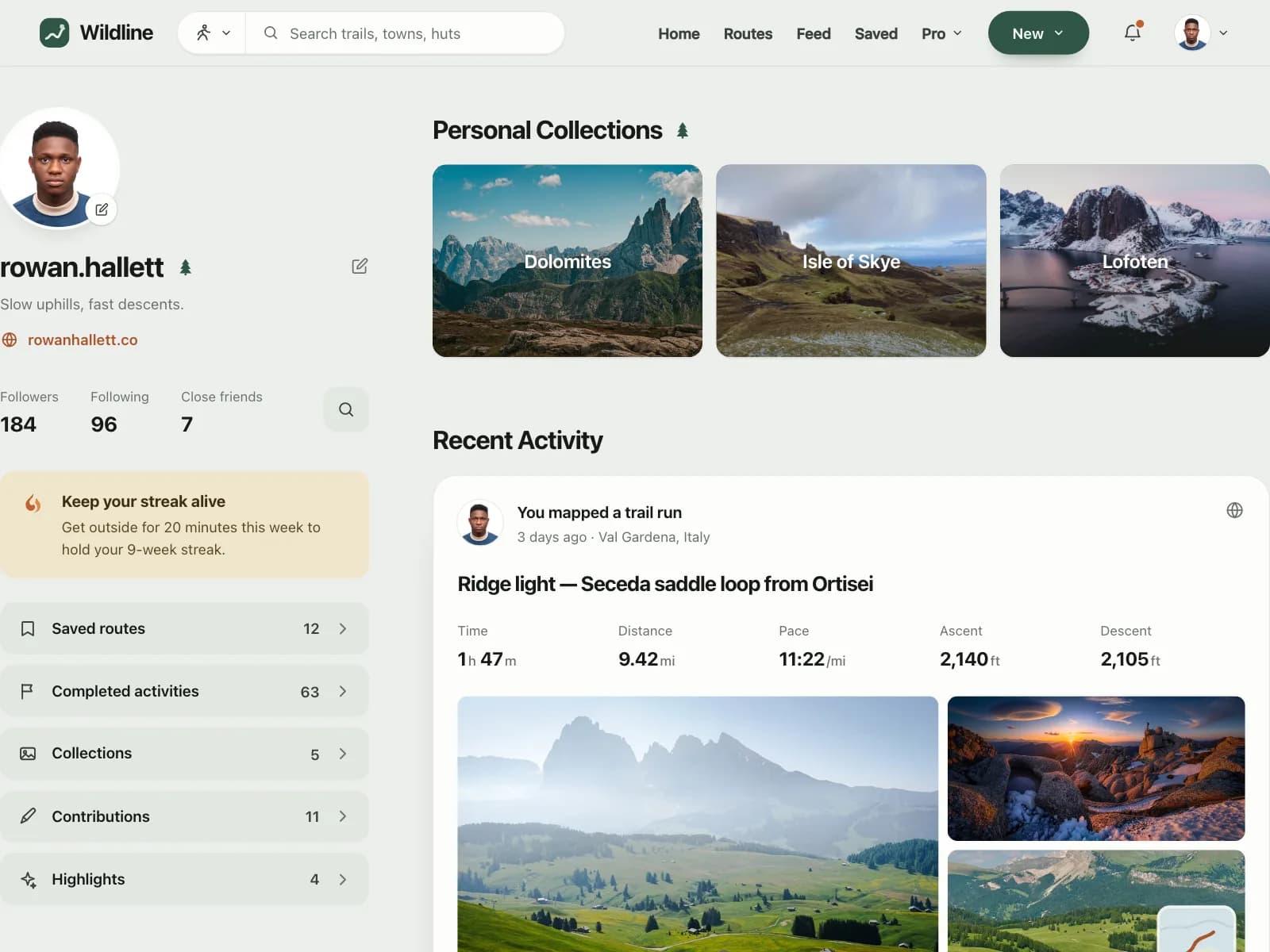 User profile