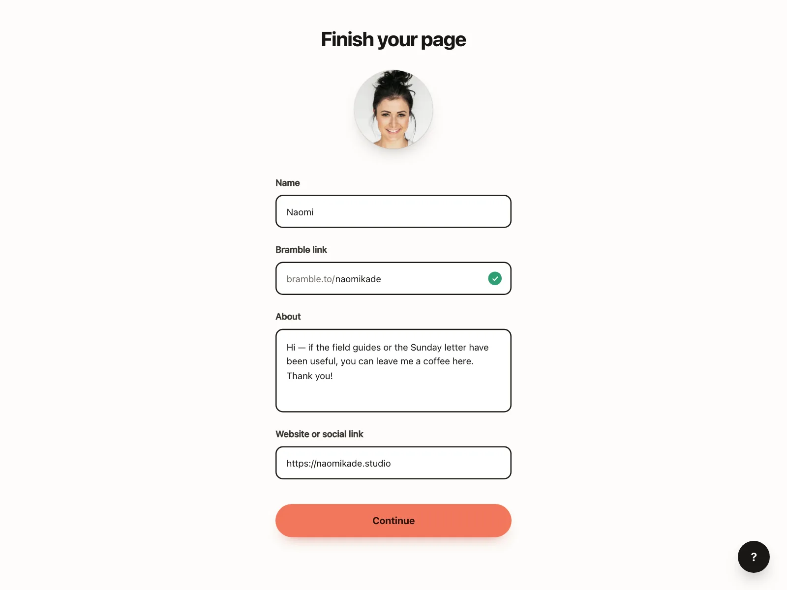 User profile