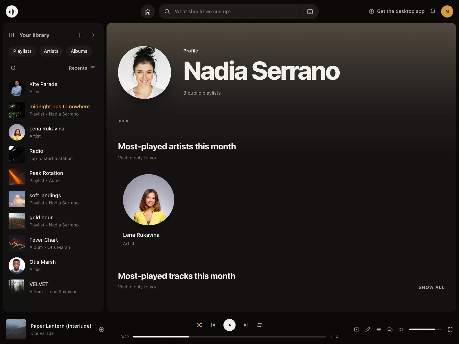 User profile