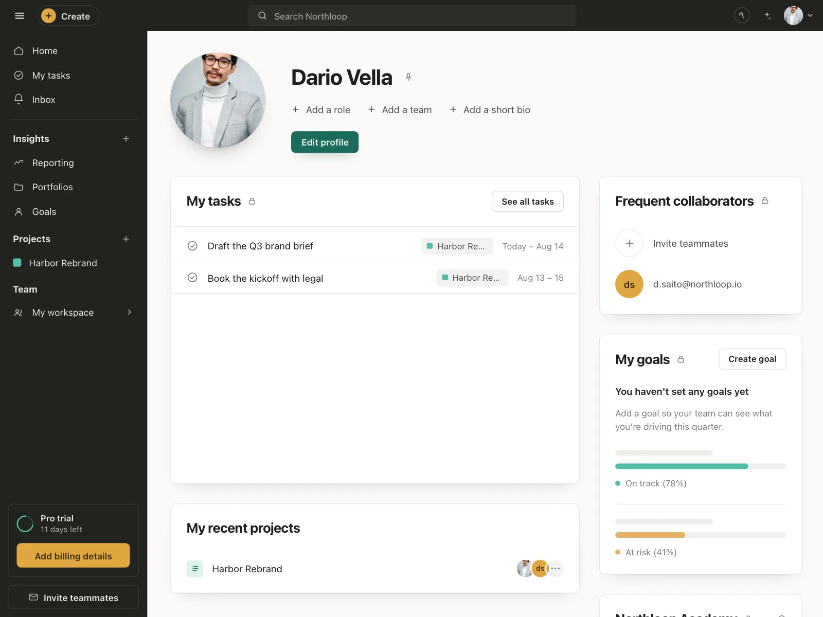 User profile