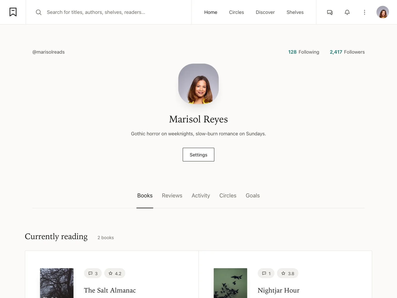User profile