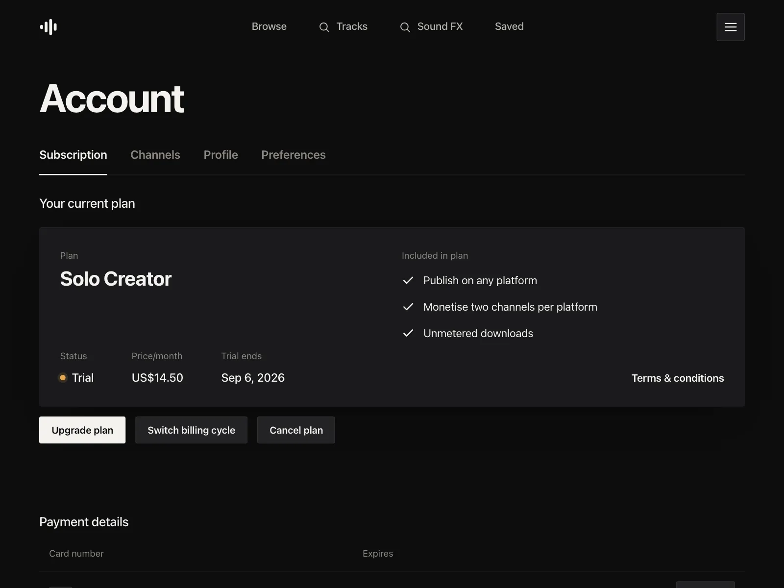 User profile