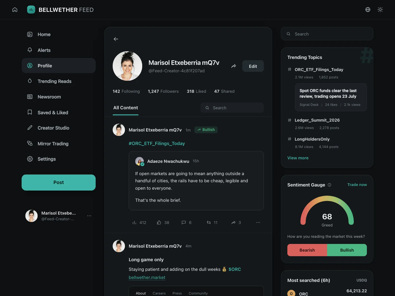 User profile
