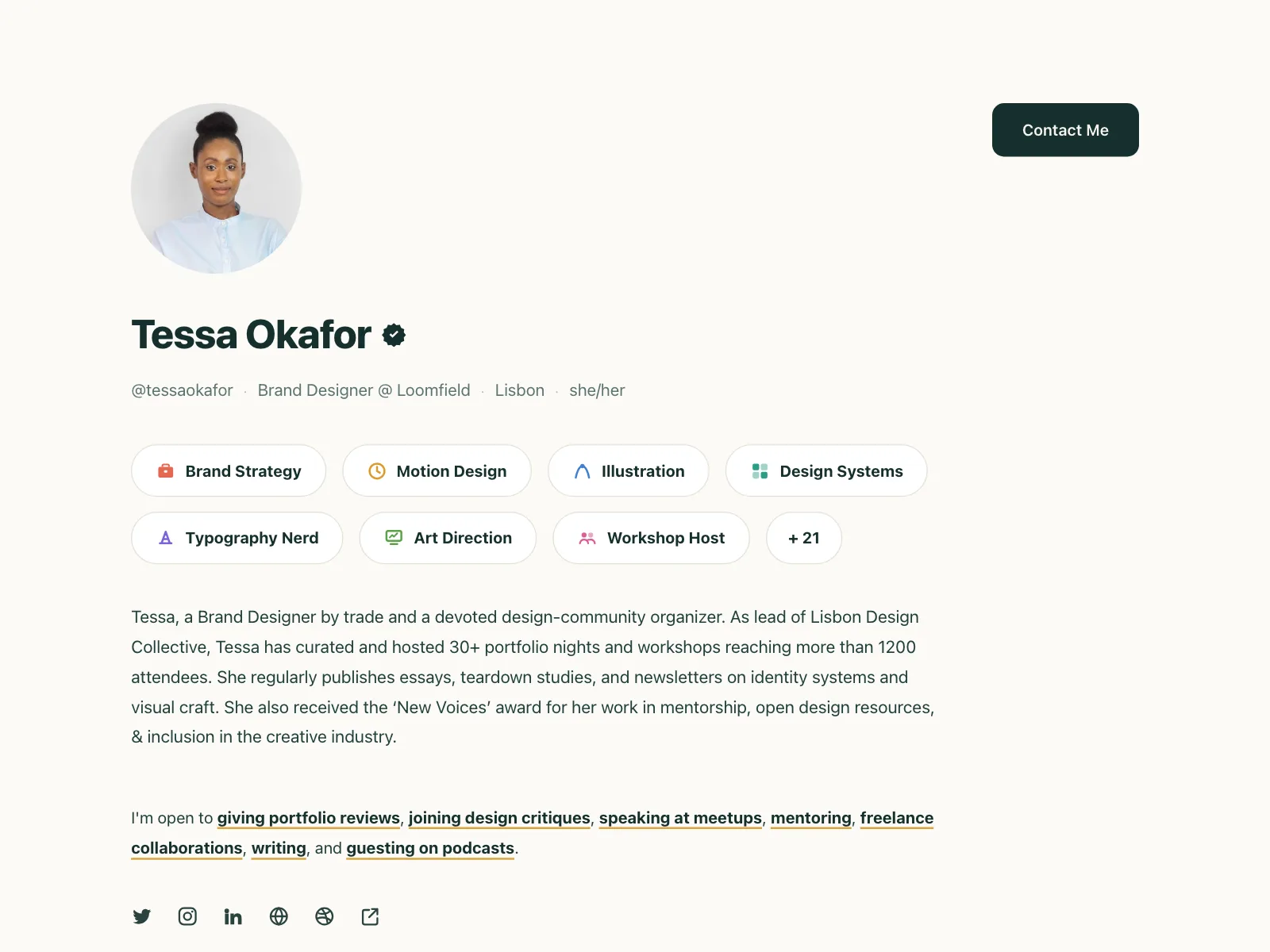User profile