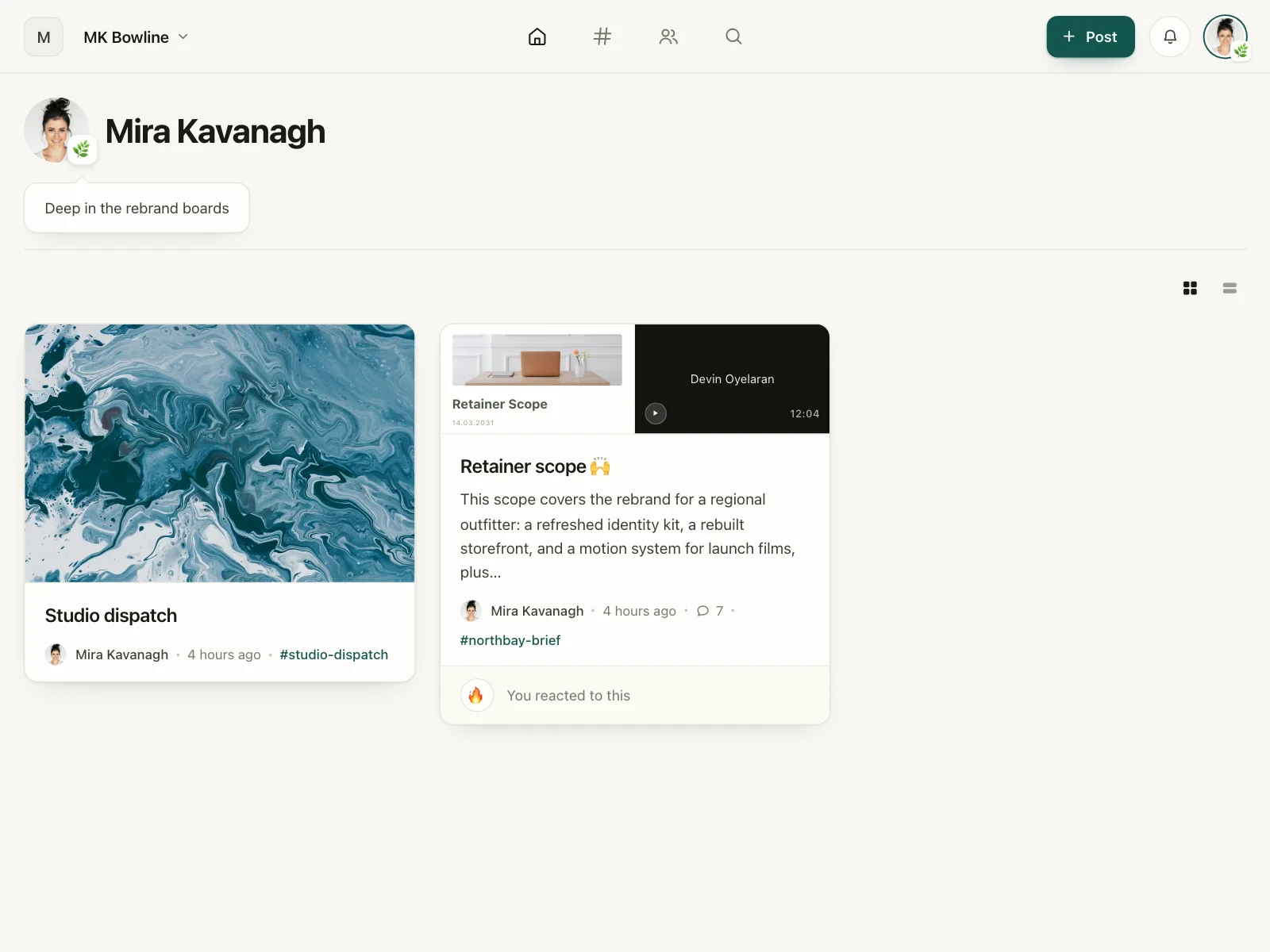 User profile