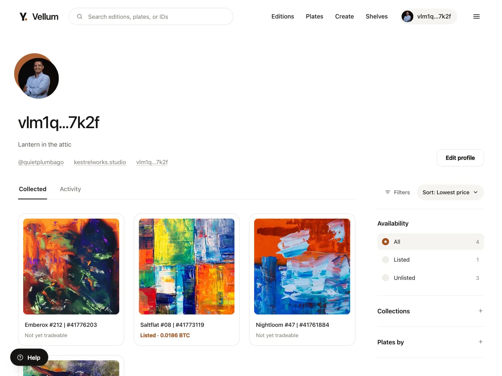 User profile