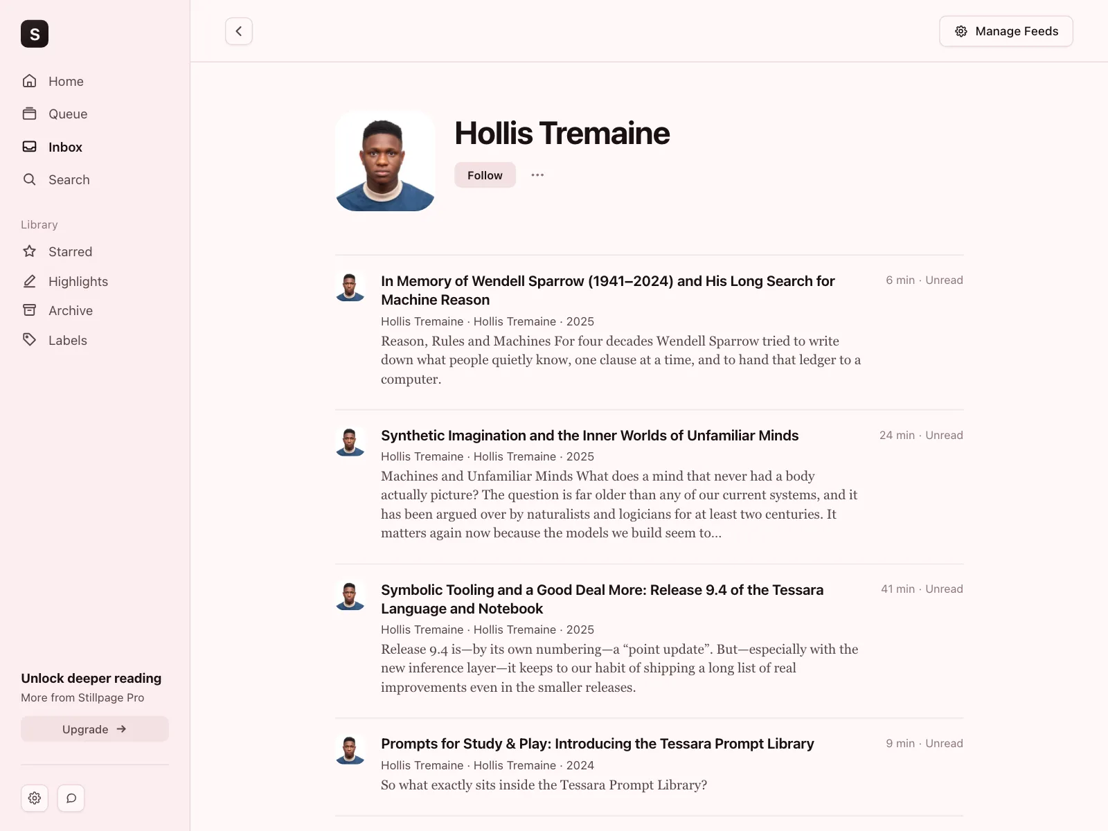 User profile