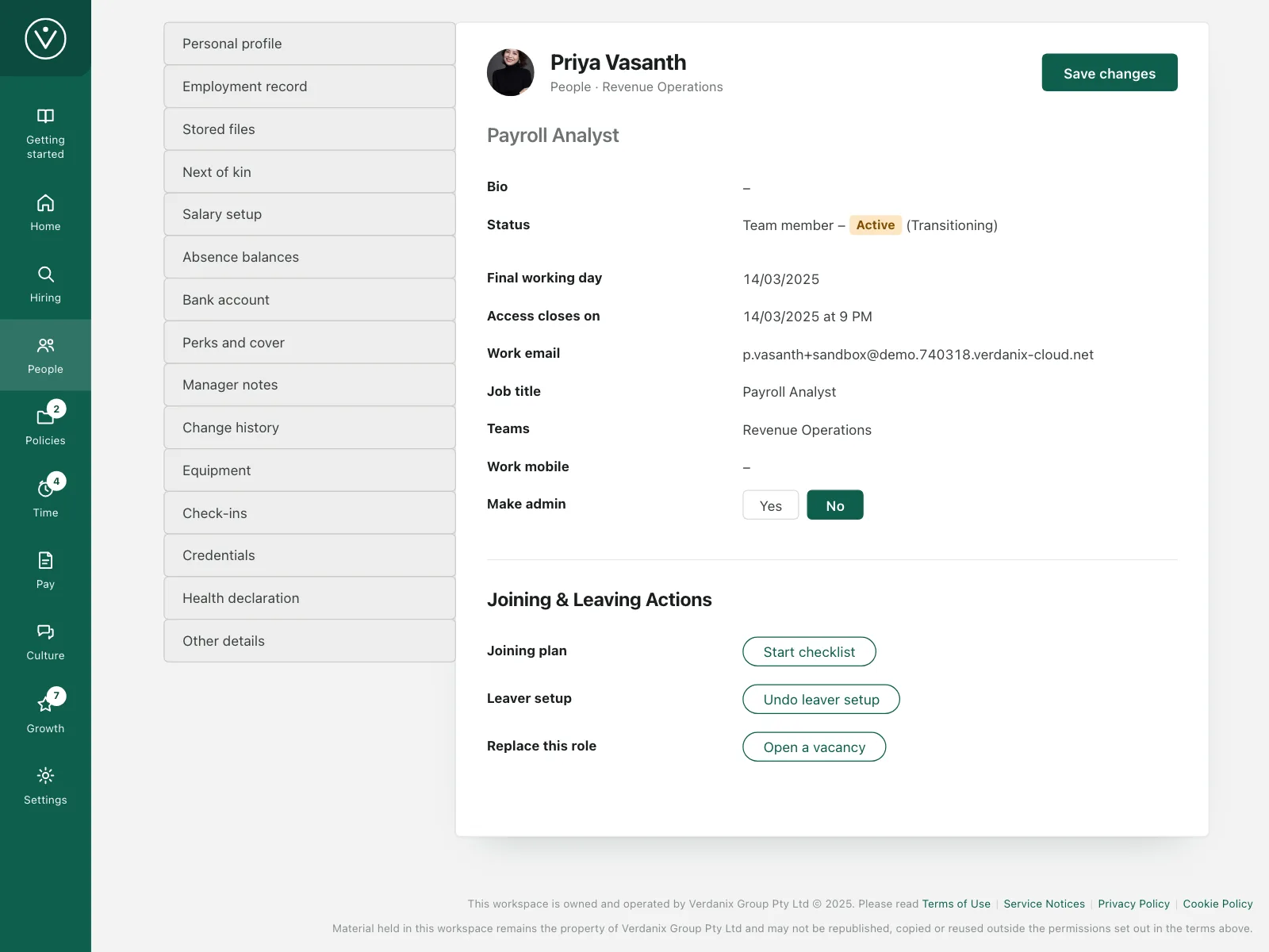 User profile