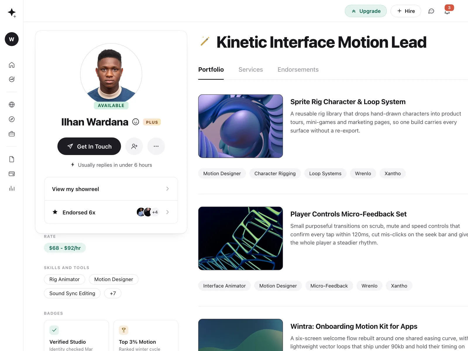 User profile