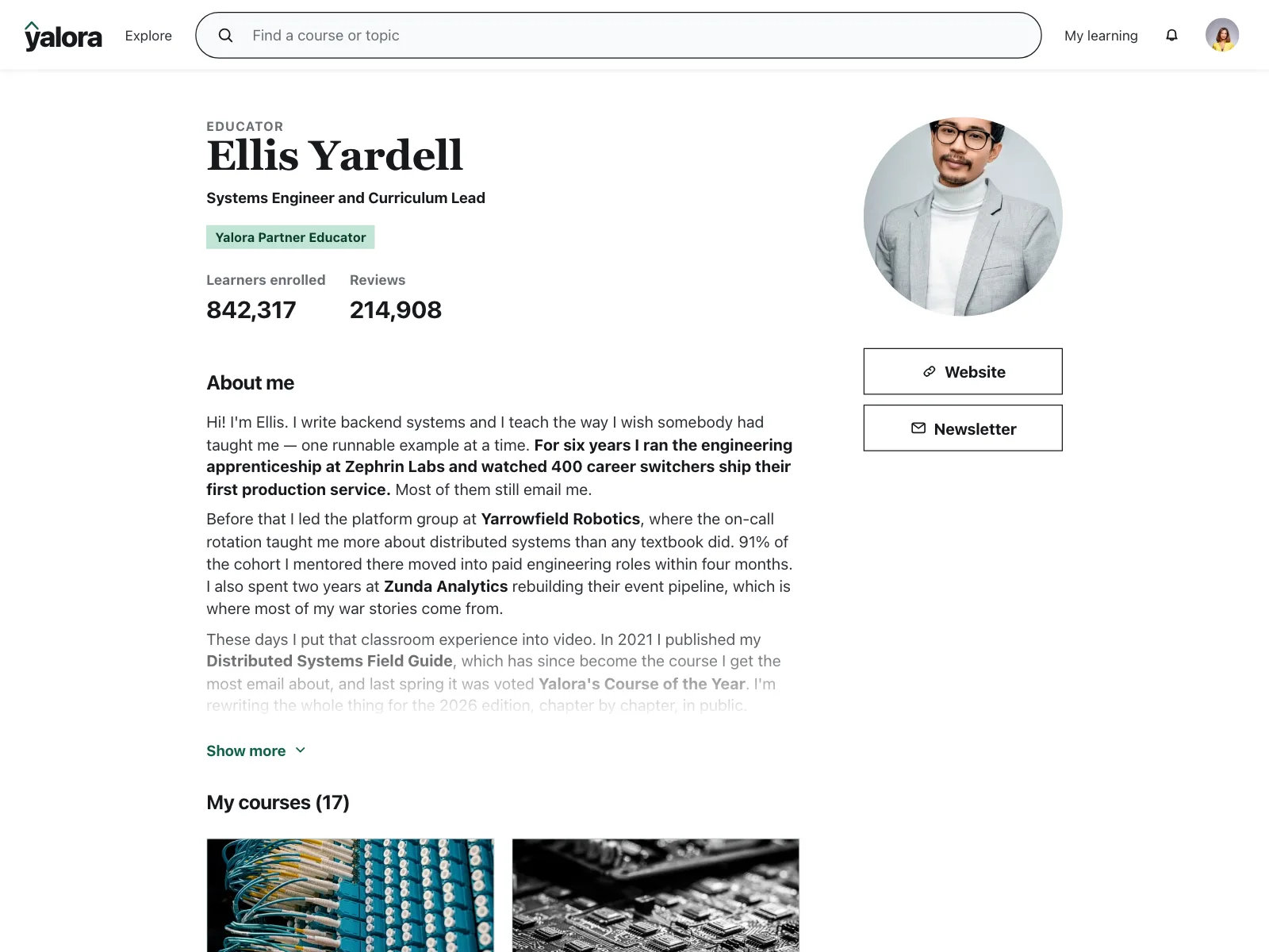 User profile