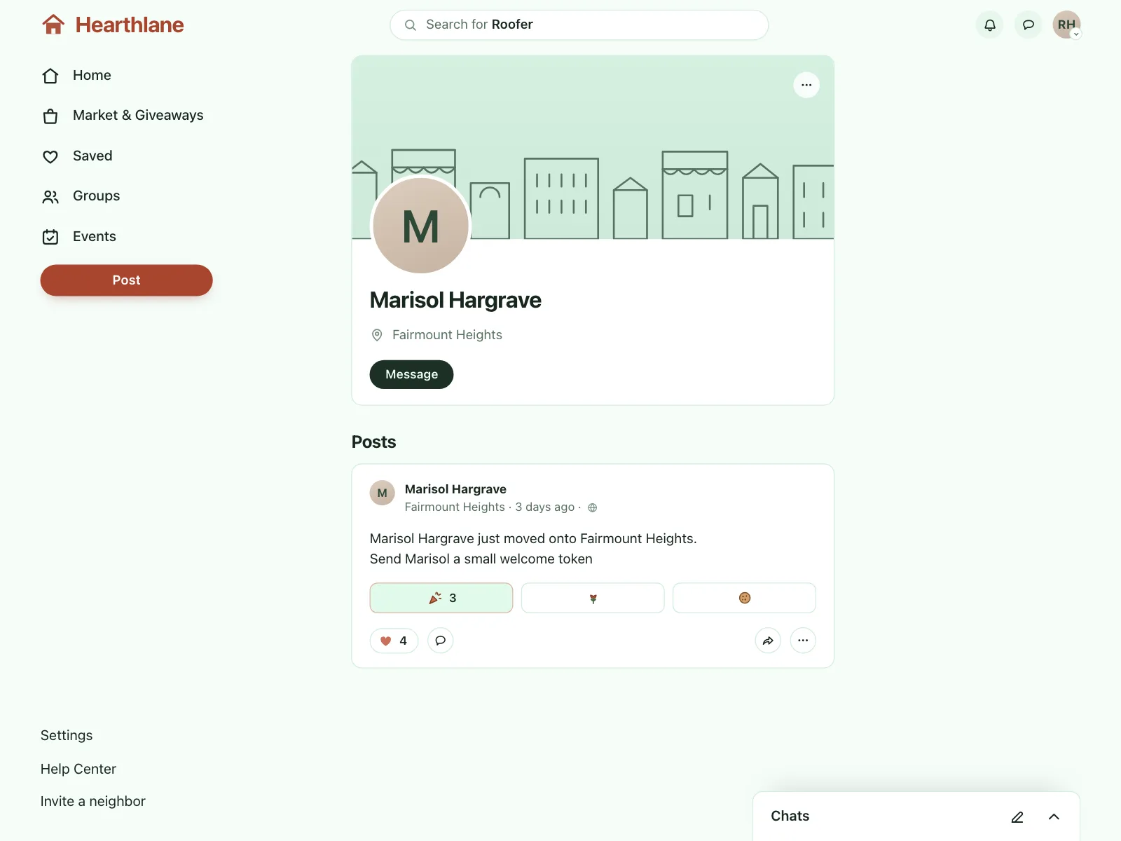 User profile