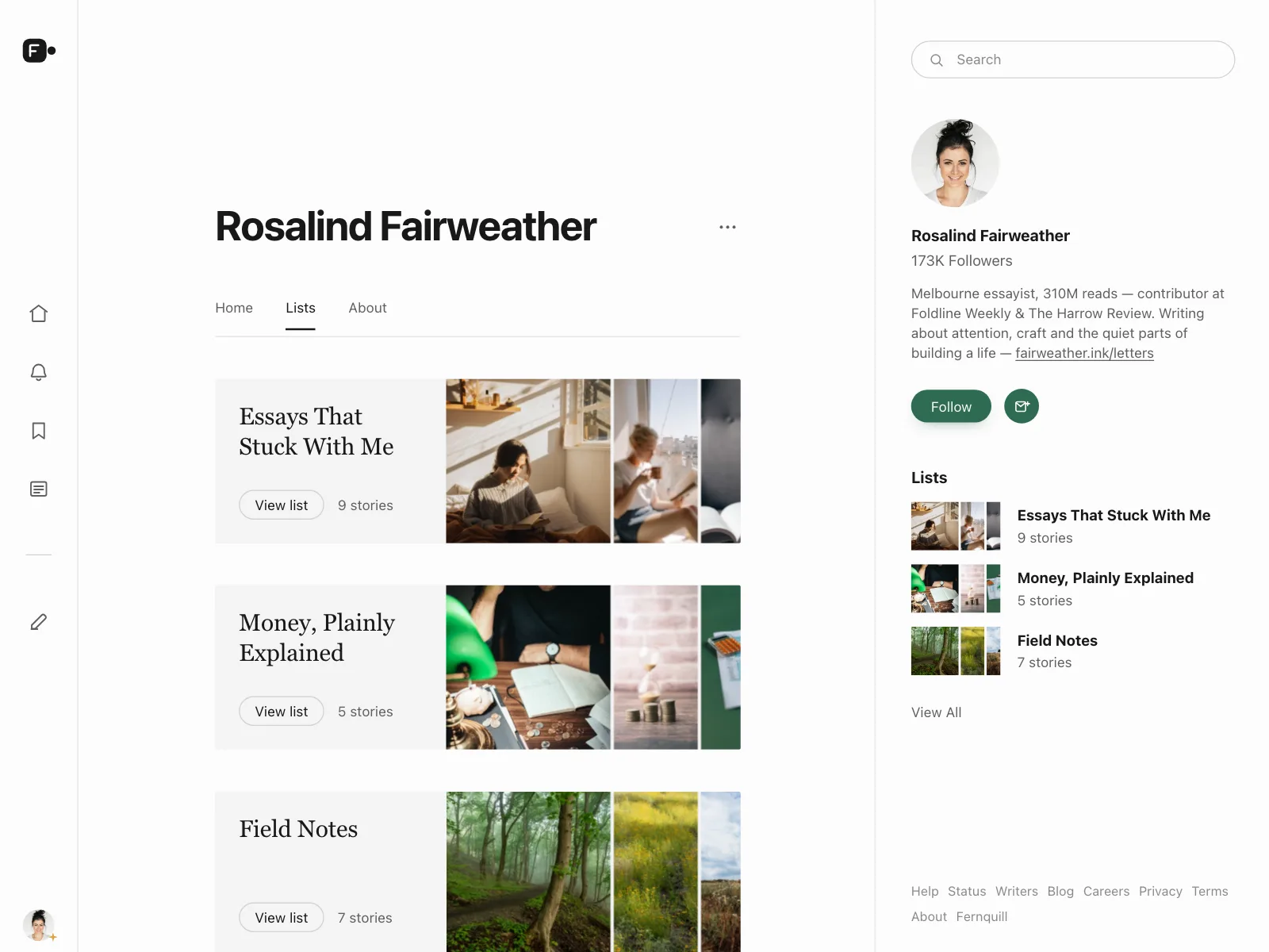 User profile