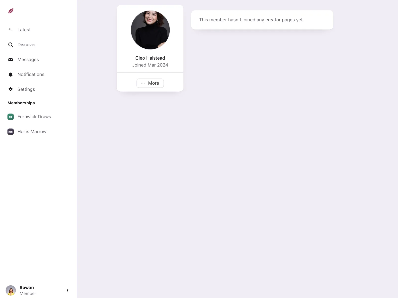 User profile