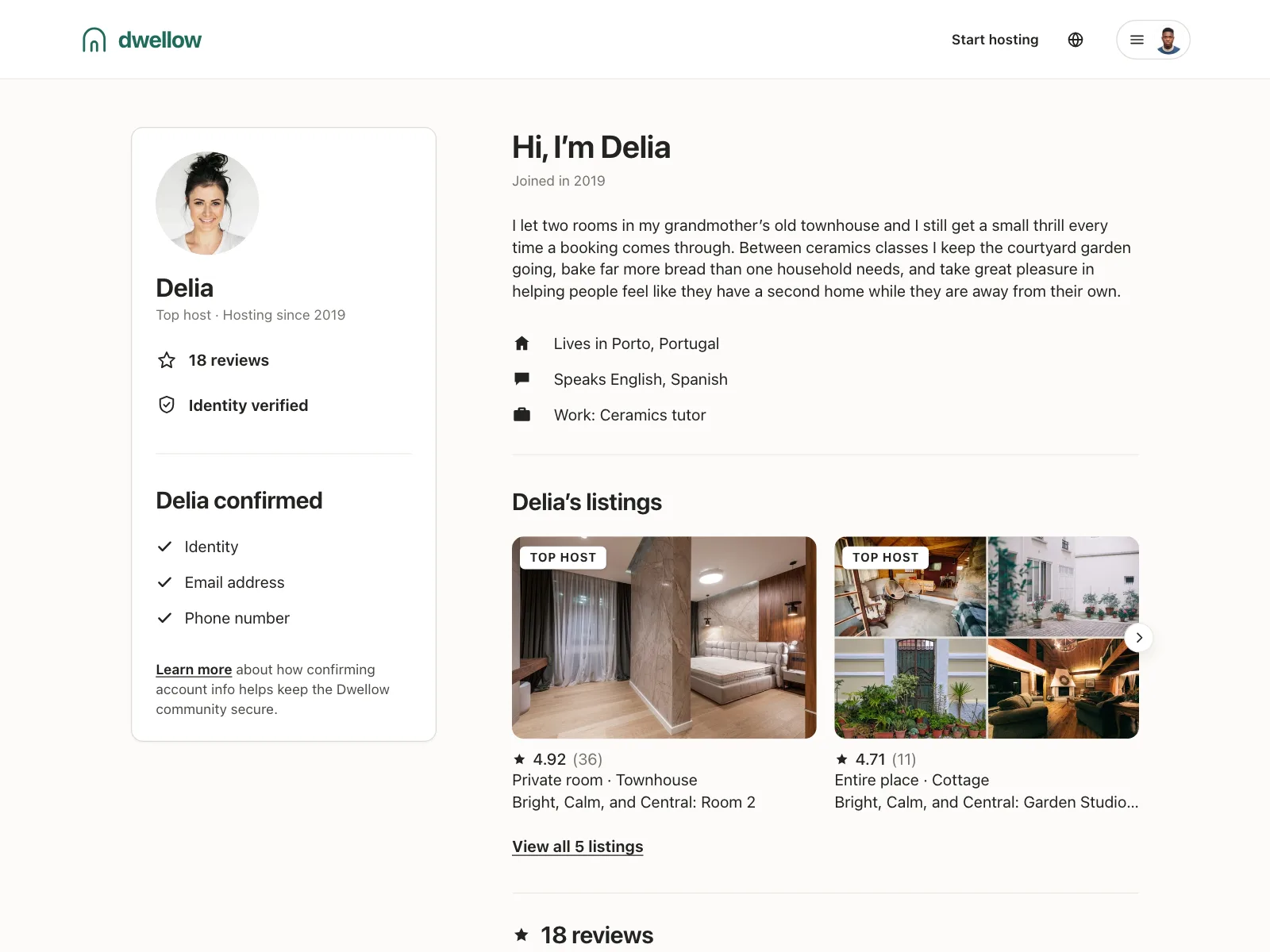 User profile