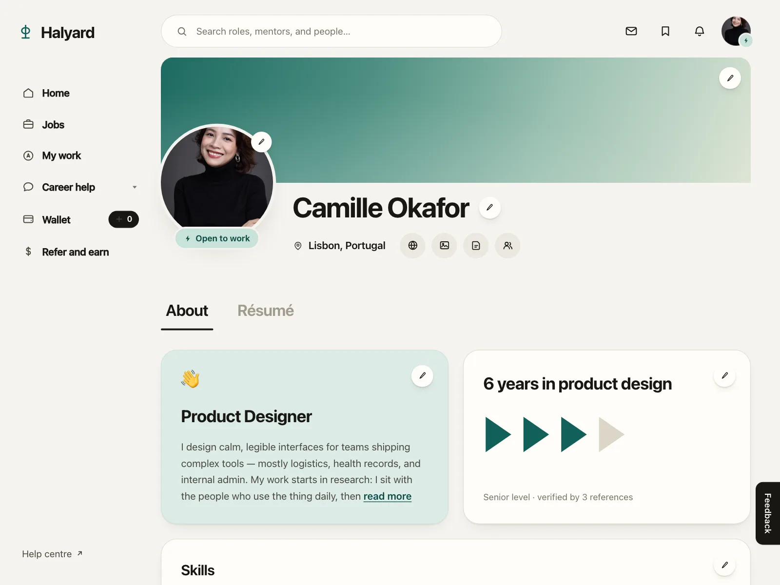 User profile
