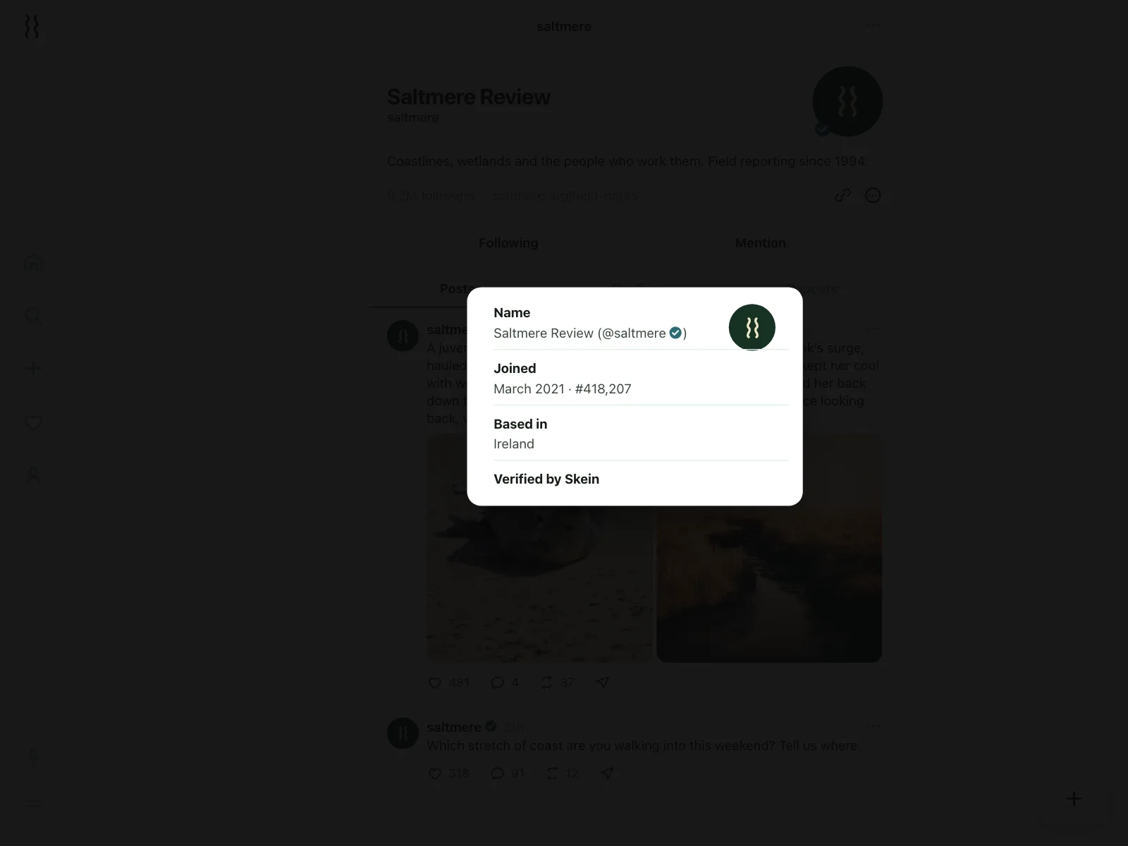 User profile