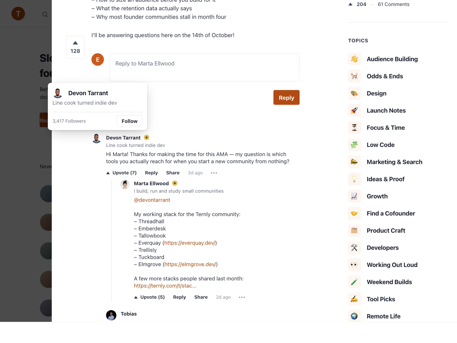 User profile