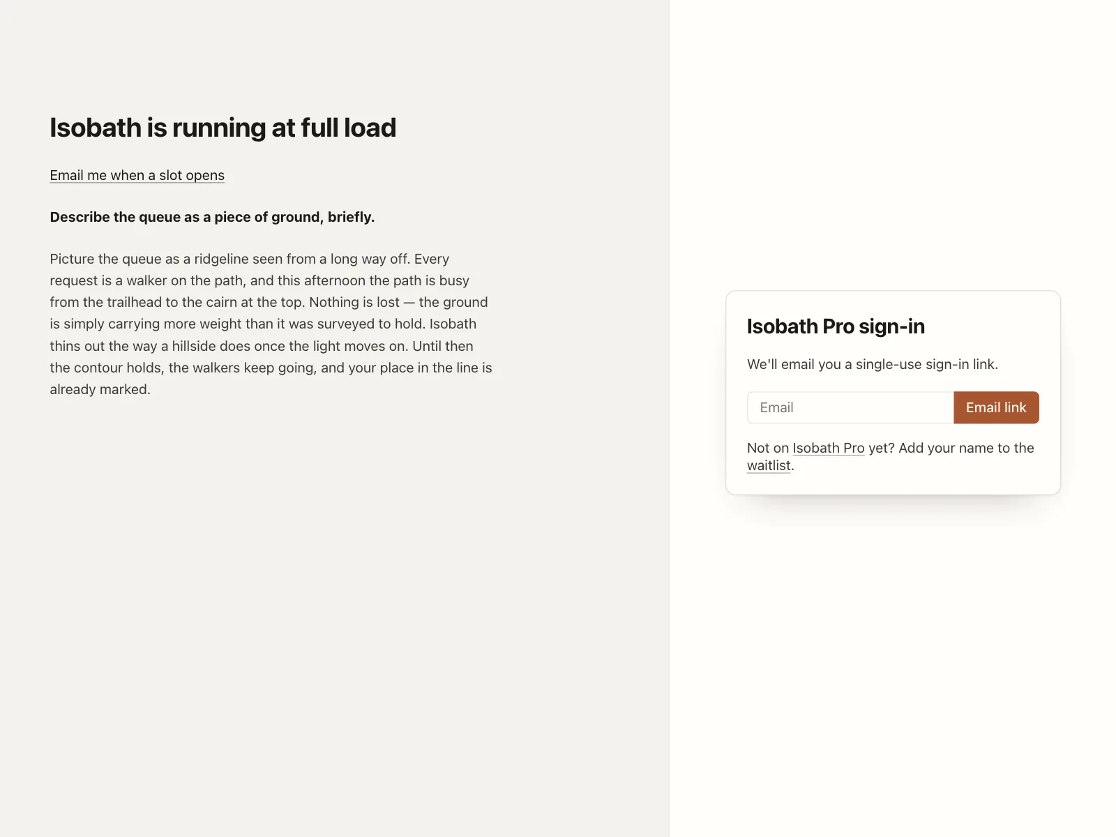 Waitlist