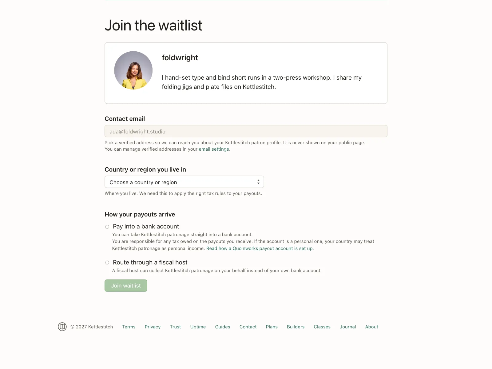 Waitlist