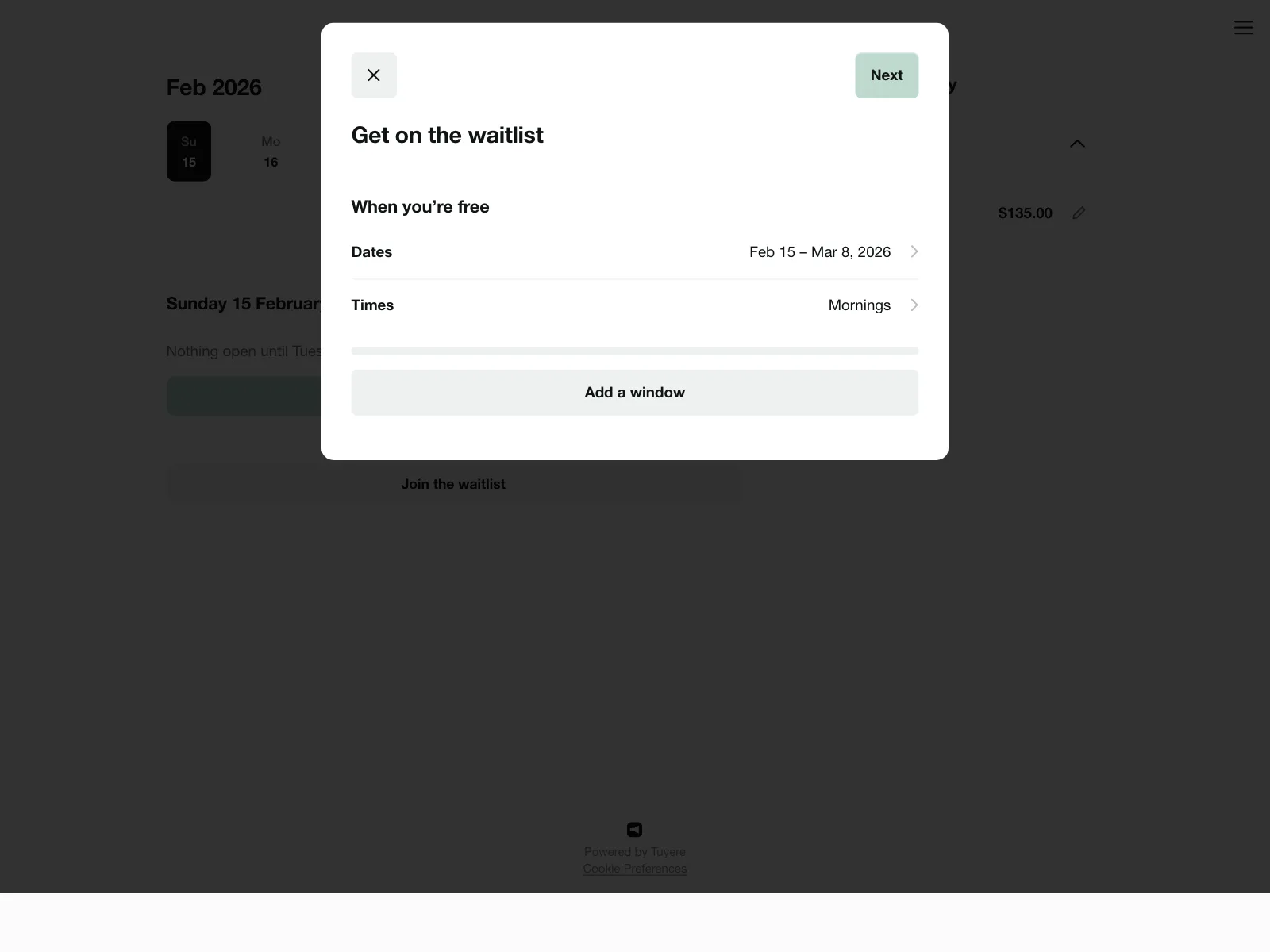 Waitlist